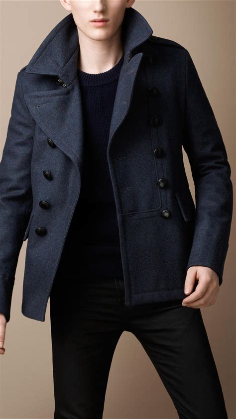 burberry peacoats|burberry pea coats men's sale.